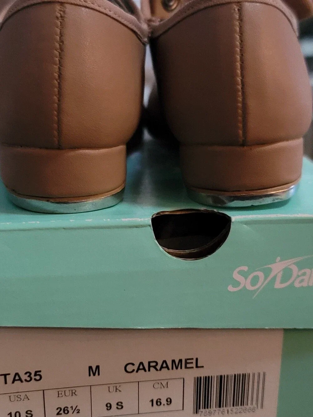 So Danca Caramel VAL - TA35 Mary Jane Tap Shoes - Child 10 M NEW